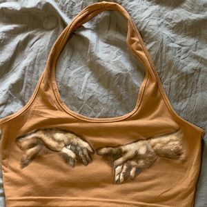 Handpainted crop top